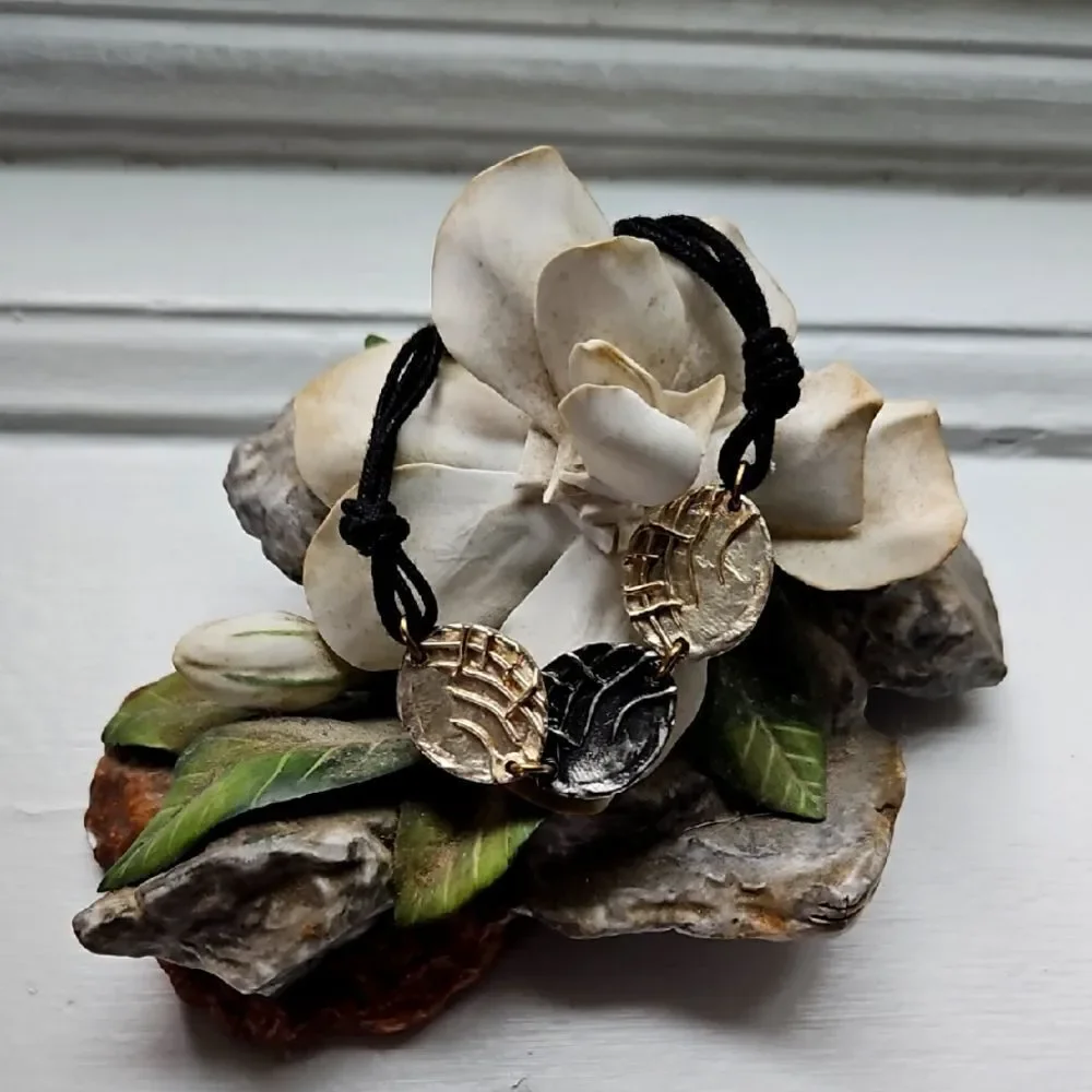 Vintage Artisan Silver and Copper Women's Bracelet